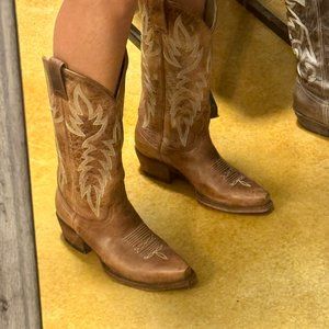 IDYLLWIND by Miranda Lambert Leather Western Cowgirl Boots, Tan (Size 8)